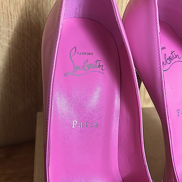 Christian Louboutin Pink Dolly Patent Leather Pumps Size 39 Barbie - Picture 8 of 12